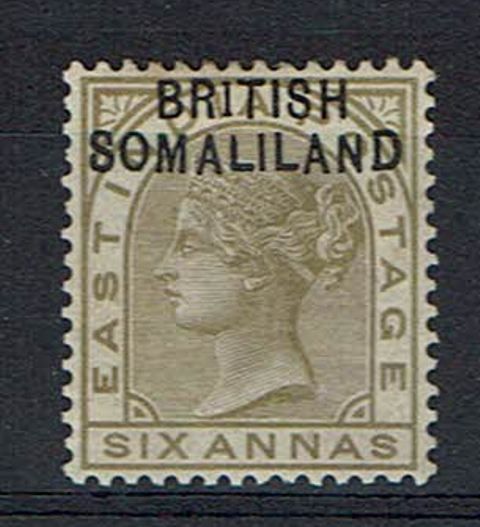 Image of Somaliland Protectorate SG 7a LMM British Commonwealth Stamp
